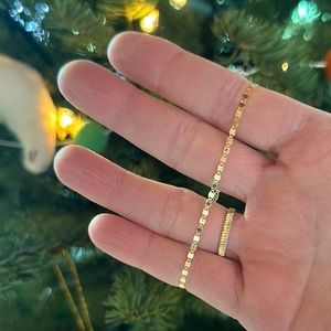 Baby Gold Mirror Chain Bracelet